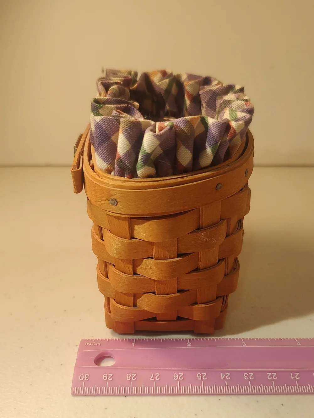 Longaberger 1999 Hostess Oregano Basket, Liner And Plastic Protector